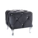 Пуф Signal HESTIA K Velvet Bluvel 19 черный/серебряный