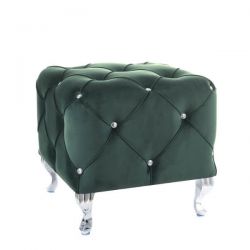 Пуф Signal HESTIA K VELVET (зеленый/серебряный)