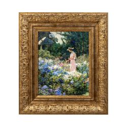 Эббот Фуллер Грейвс «Леди в саду», картина в раме