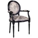 Кресло (стул с подлокотниками) «Старинный замок» black