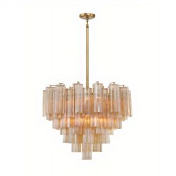 Люстра “Толбот” с янтарным стеклом