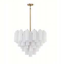 Люстра “Толбот” c белым стеклом