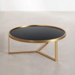 Чёрный кофейный стол “Ульм”