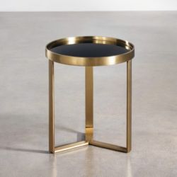 Чёрный приставной столик “Ульм”