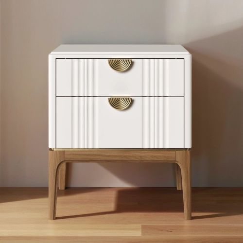 Тумба прикроватная 2 ящика М303W White