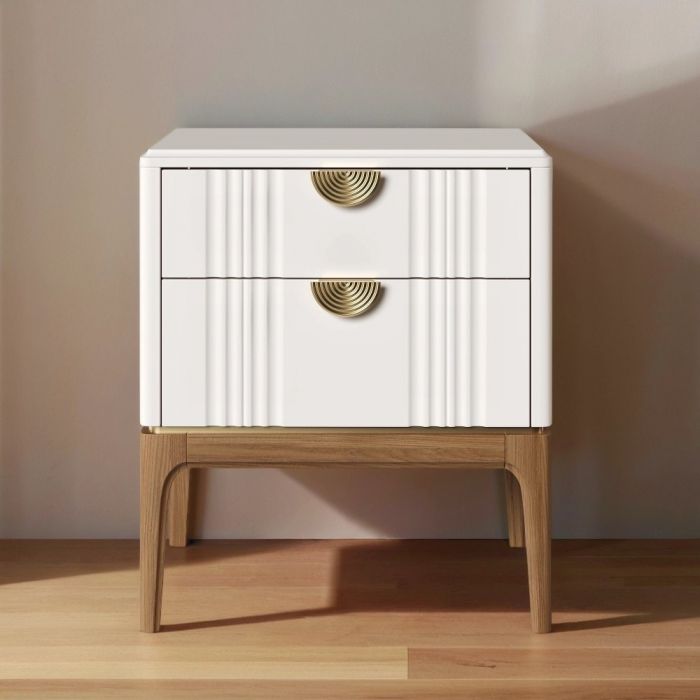Тумба прикроватная 2 ящика М303W White
