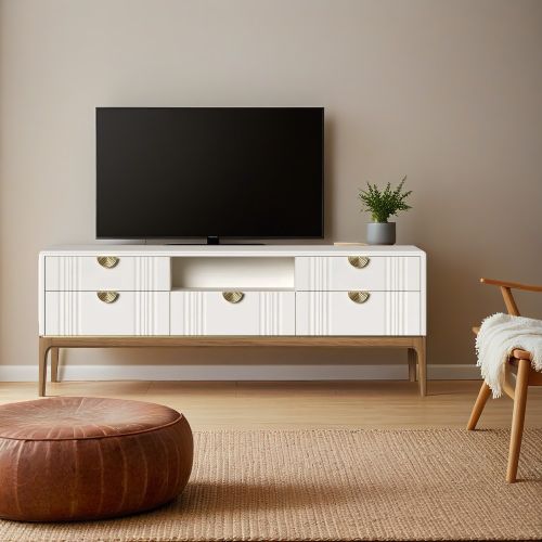 Тумба ТВ узкая М304W White