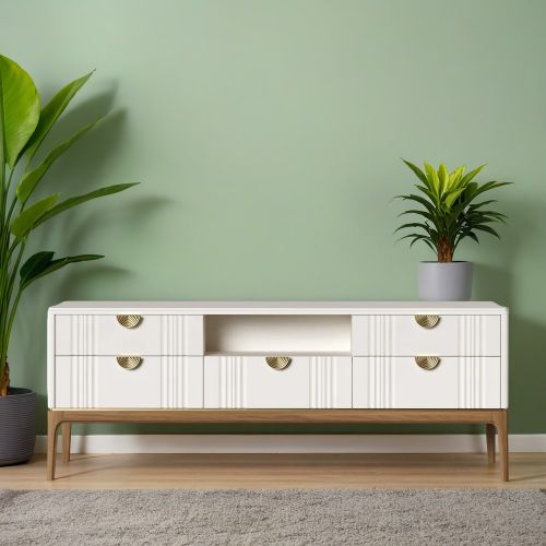 Тумба ТВ широкая М305W White