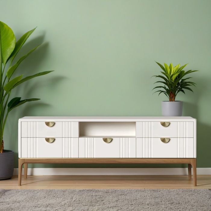 Тумба ТВ широкая М305W White