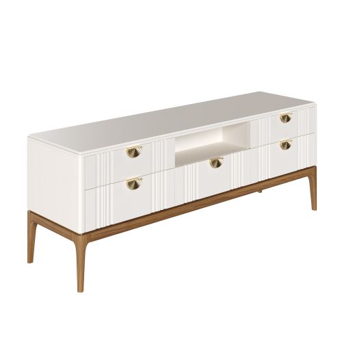 Тумба ТВ широкая М305W White