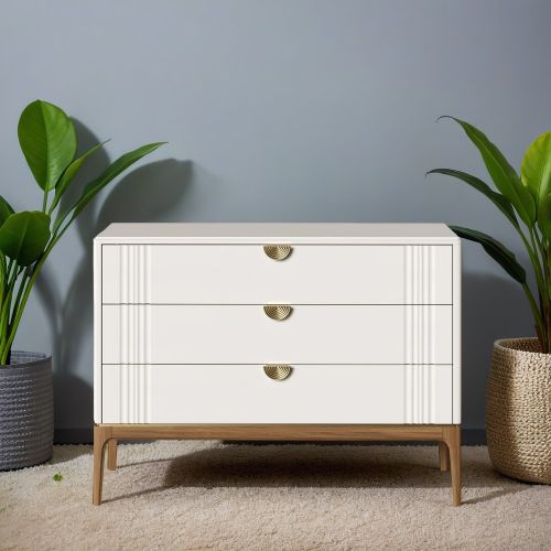 Комод 3 ящика М401W White