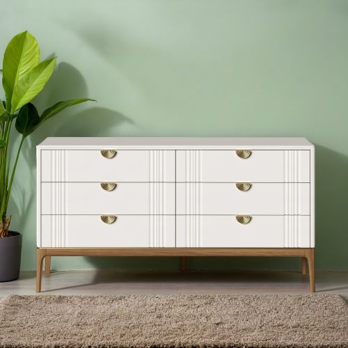 Комод  6 ящиков М406W White