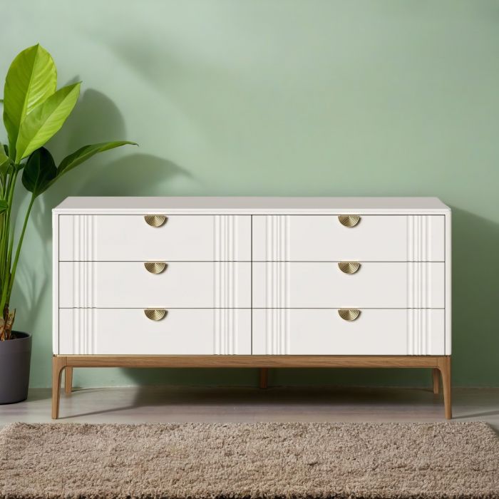Комод  6 ящиков М406W White