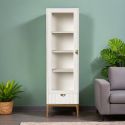 Витрина левая  с зеркалом L М601L/W White