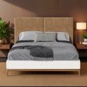 Кровать с мягкой  спинкой М204W White