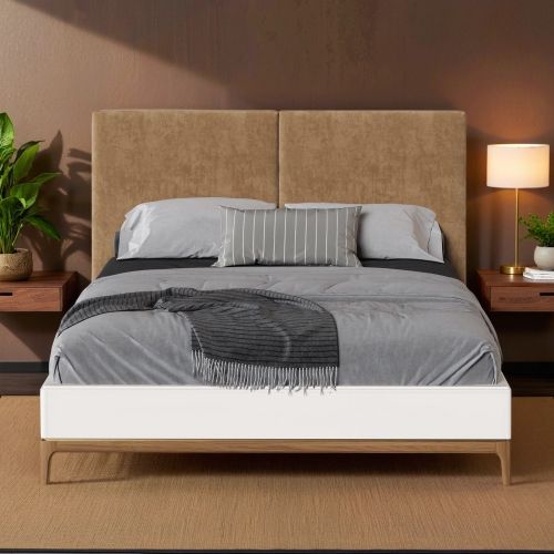 Кровать с мягкой  спинкой М204W White