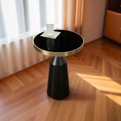 Черный приставной столик “Ровена”