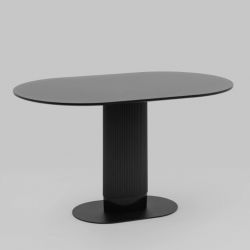 Стол овальный обеденный Mystery 130*80 черный