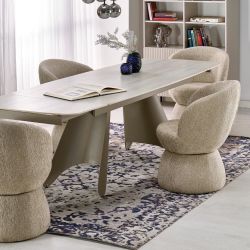 Стол обеденный Halmar SALIX 180 (травертин/кашемир)