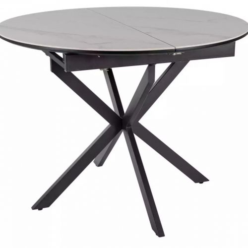 Стол обеденный Signal GASTON Ceramic 100 (белый/черный)