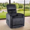 Кресло Signal OTUS II Velvet Bluvel 19 раскладное (черный)