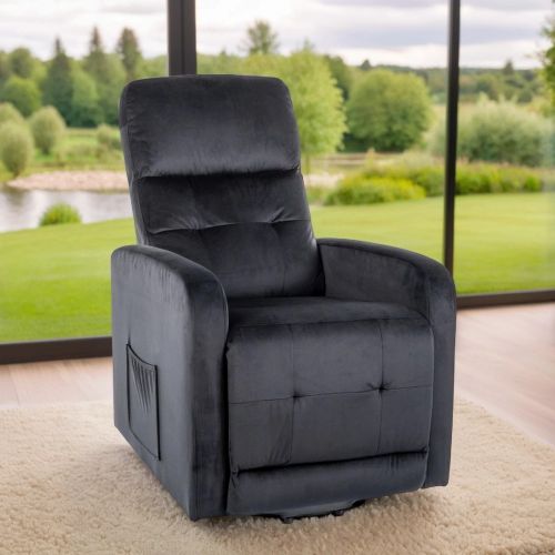 Кресло Signal OTUS II Velvet Bluvel 19 раскладное (черный)