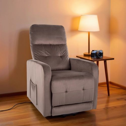 Кресло Signal OTUS II Velvet Bluvel 38 раскладное (капучино)