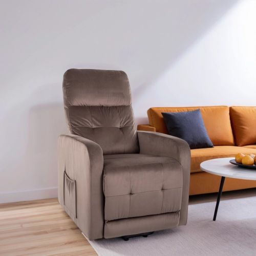 Кресло Signal OTUS II Velvet Bluvel 38 раскладное (капучино)