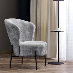 Кресло Halmar CEZAR (серый)