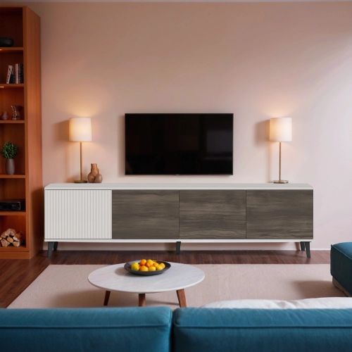 Тумба под телевизор Halmar RANDOM 2 RTV-2 180 (кашемир/орех/черный)