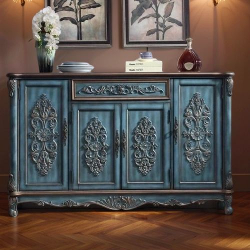 Комод Cilan 160, античный синий