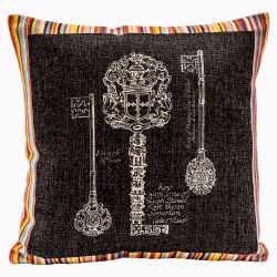Декоративная подушка «Трио ключей Страйп»