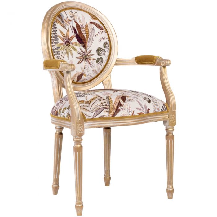 Кресло (стул с подлокотниками) «Гербарий»