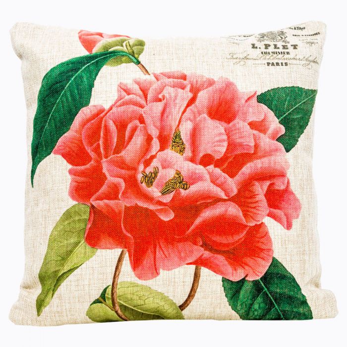 Интерьерная подушка «Цветочный перфоманс», версия 8