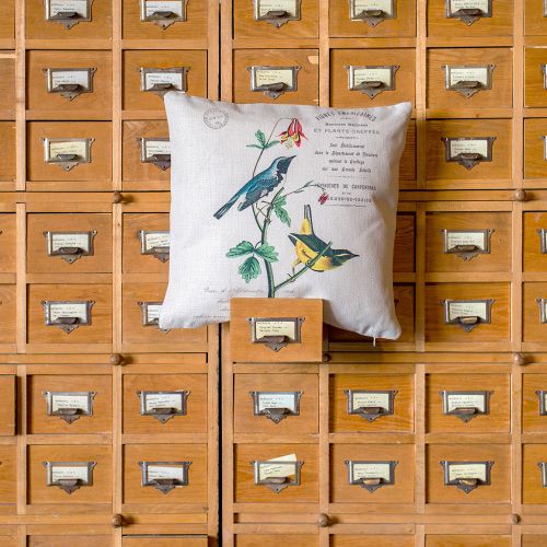 Интерьерная подушка «Райские птицы», версия 2