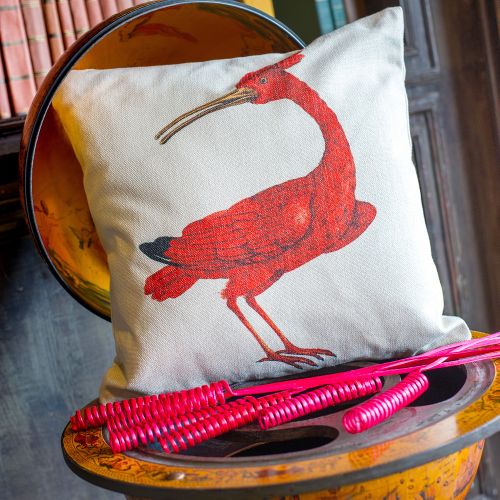 Интерьерная подушка «Алый ибис»