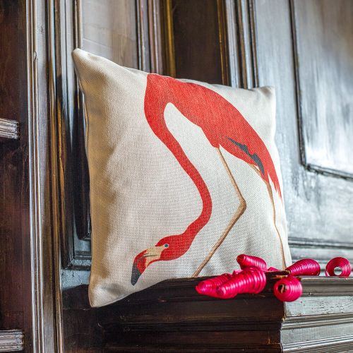 Интерьерная подушка «Американский фламинго»
