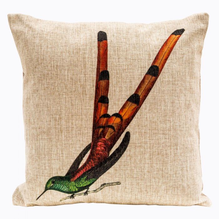 Интерьерная подушка «Экзотический полет», версия 3