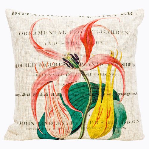 Интерьерная подушка «Цветочный перфоманс», версия 18