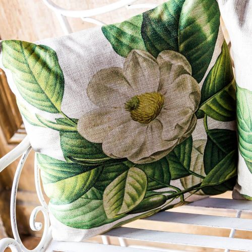 Интерьерная подушка «Цветочный перфоманс», версия 19