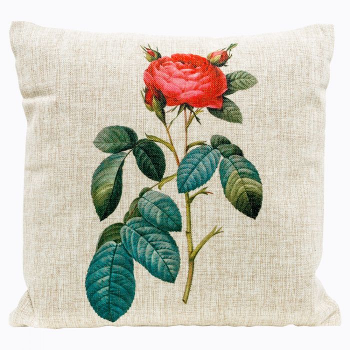 Интерьерная подушка «Цветочный ноктюрн», версия 8