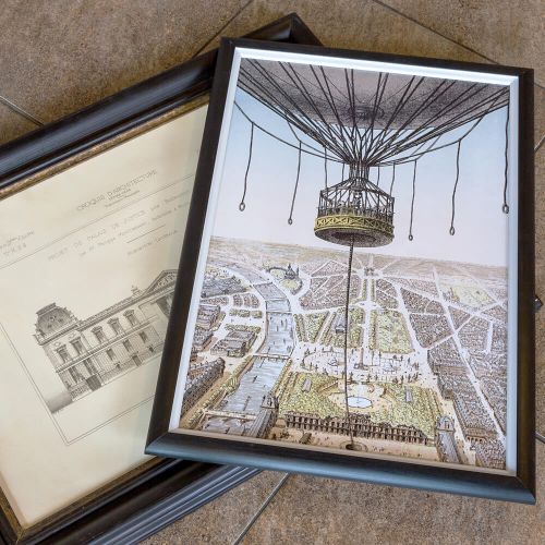 Арт-постер «Париж с высоты птичьего полета»