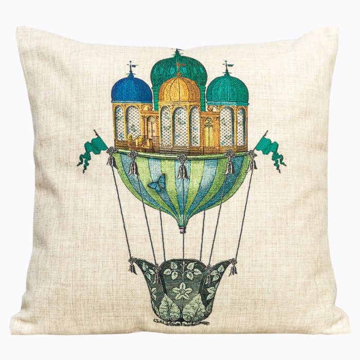 Интерьерная подушка «Монгольфьер», версия 6