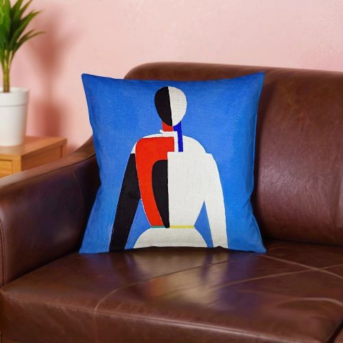 Арт-подушка «Женщина с граблями»