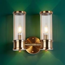 Настенный светильник Delight Collection Claridges 2C brass