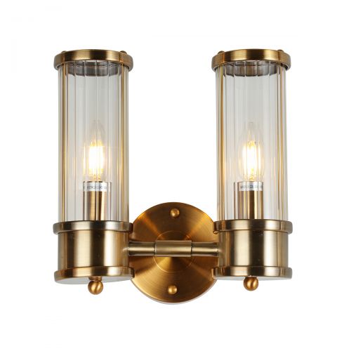 Настенный светильник Delight Collection Claridges 2C brass