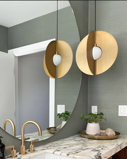 Подвесной светильник “Фуко” Латунь