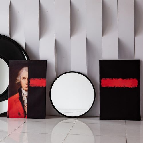 Картина «Черный, красный и чёрный» (холст, галерейная натяжка)