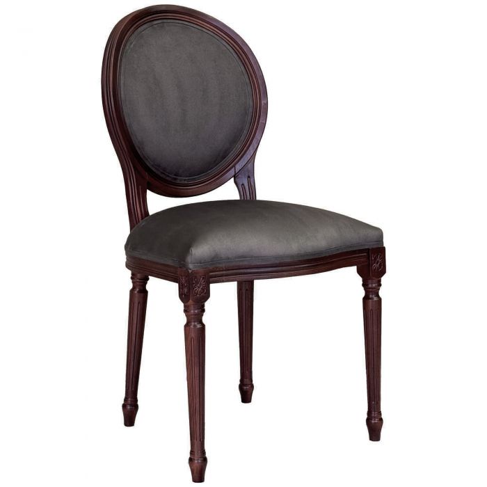 Стул МЕДАЛЬОН FRENCH ANTHRANCITE, красное дерево