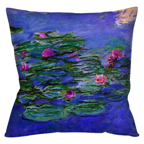 Арт-подушка «Водяные лилии», версия 1